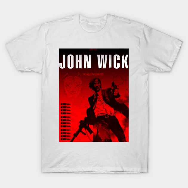 John wick minimalist artwork T-Shirt by retromegahero